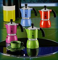 foto caffettiere moka colorate della Bialetti 